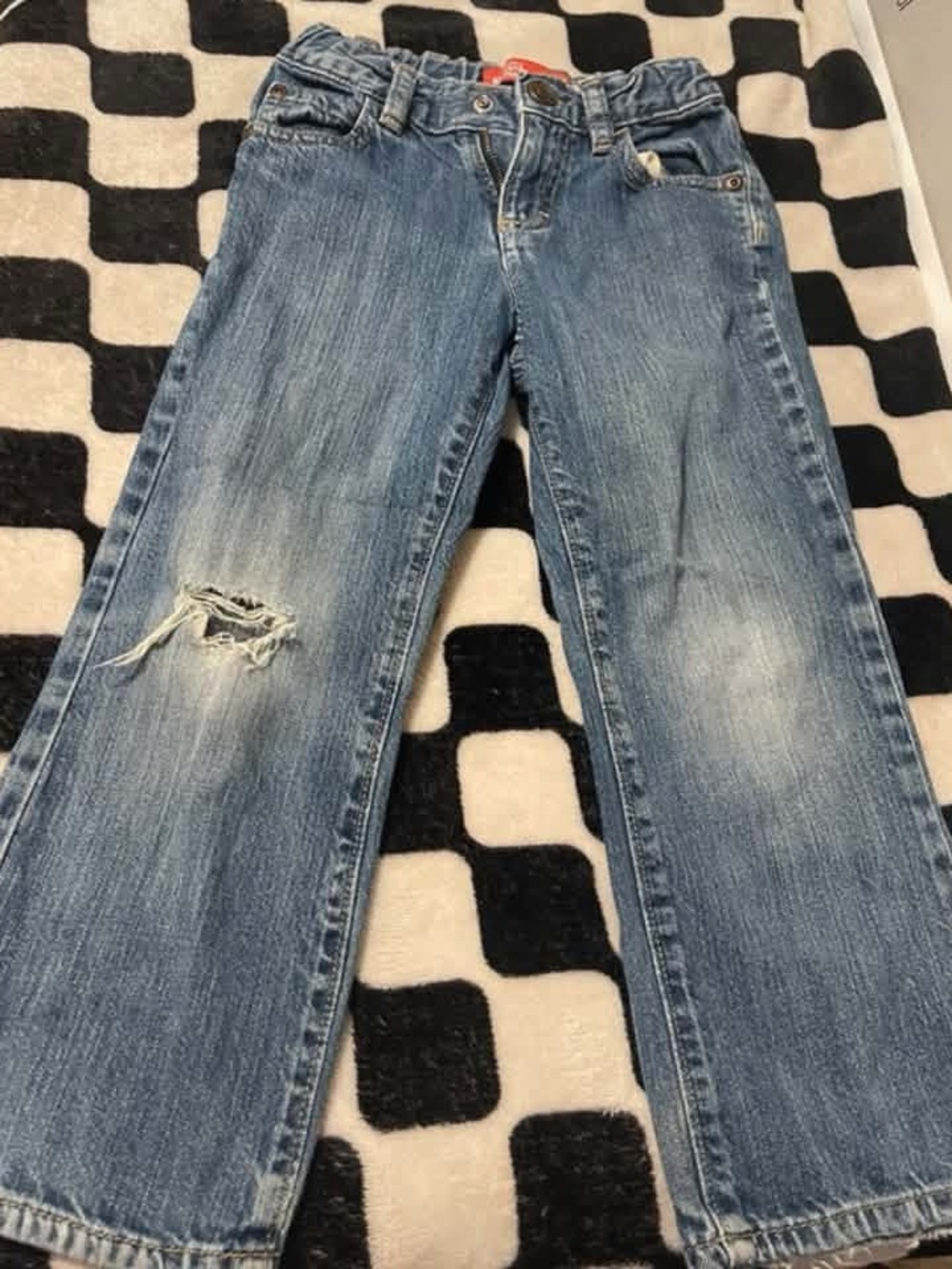 Old Navy Boys Light Blue Distressed Denim Jeans